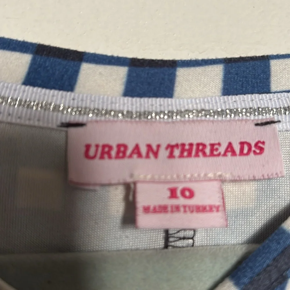 Urban Threads Navy and White Checkered Dress - Picture 2 of 3